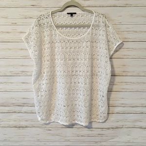 Chaus Sport Eyelet Ultra White Top Size XL